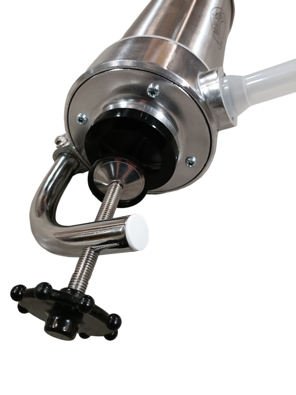 Mașină de umplut cârnați verticală 3 kg din inox, cu 5 pâlnii – Micul Fermier