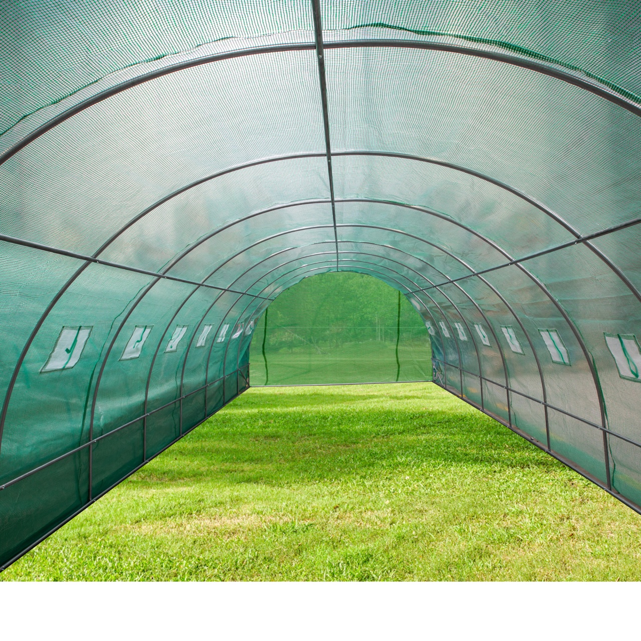 Solar tip seră Micul Fermier 8x4x2,5 m, folie polietilenă armată UV4 140 g/mp