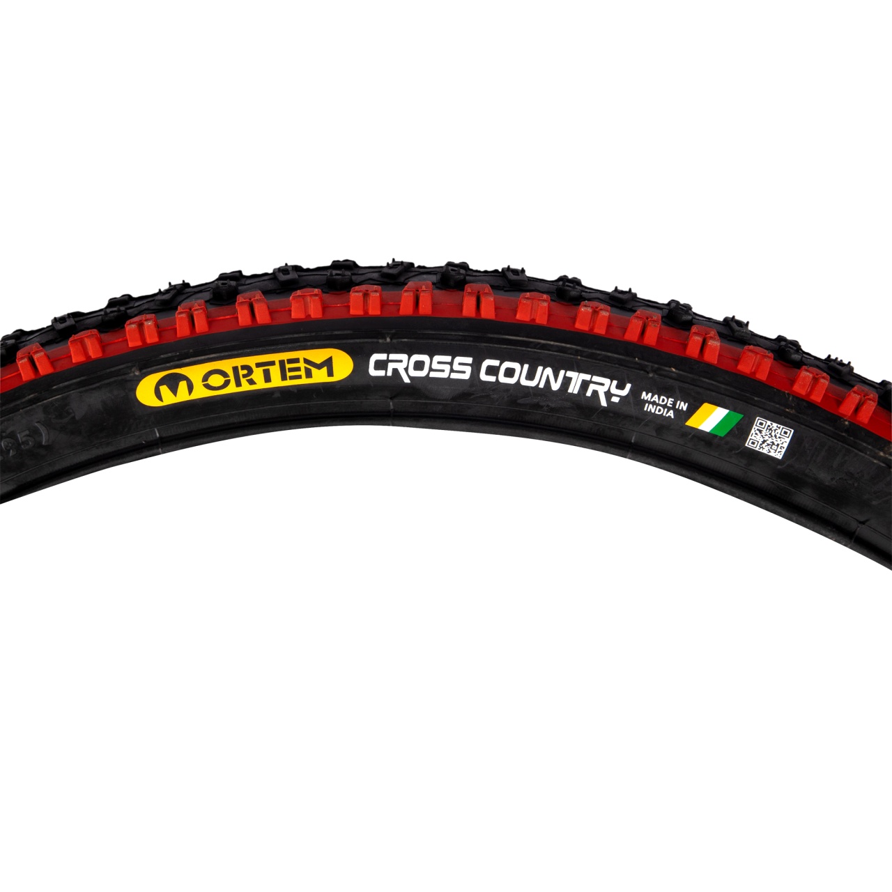 Anvelopă MTB 26x1.95 (ETRTO 52-559) Cross Country, profil All-Terrain negru/roșu