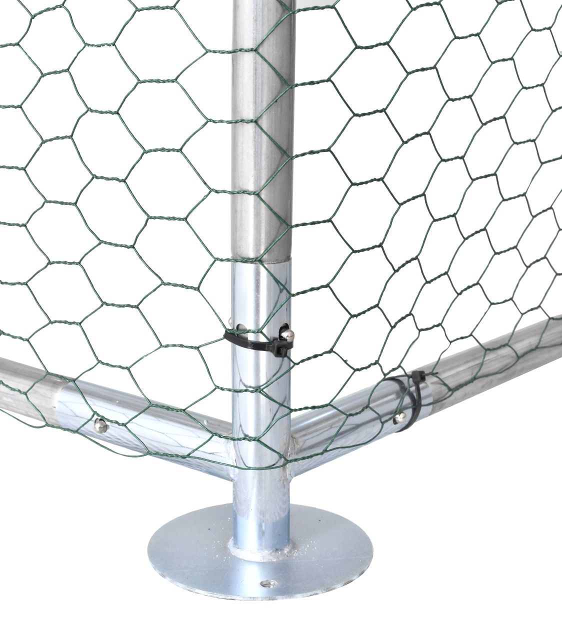 Cotet (tarc) pentru pasari 3x10x2 m galvanizat, cu acoperis UV, Micul Fermier