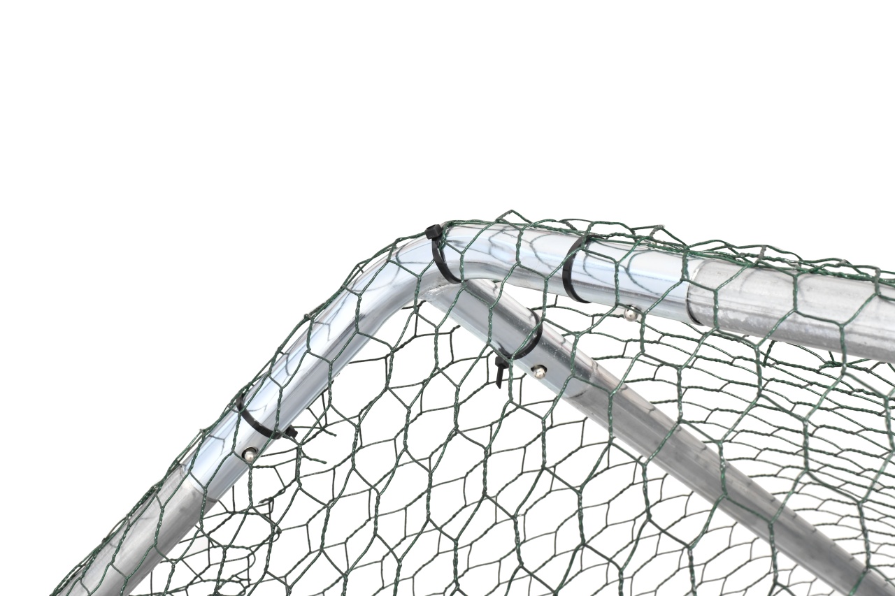 Tarc tip coteț pentru păsări 3x8x2 m, oțel galvanizat, Micul Fermier