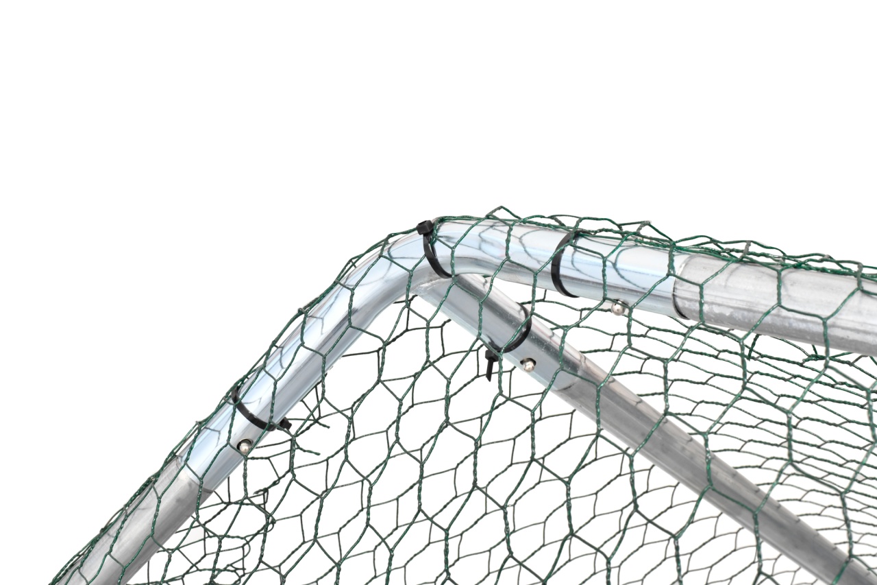 Tarc pentru păsări 3x6x2 m MF G01, oțel galvanizat, acoperiș impermeabil