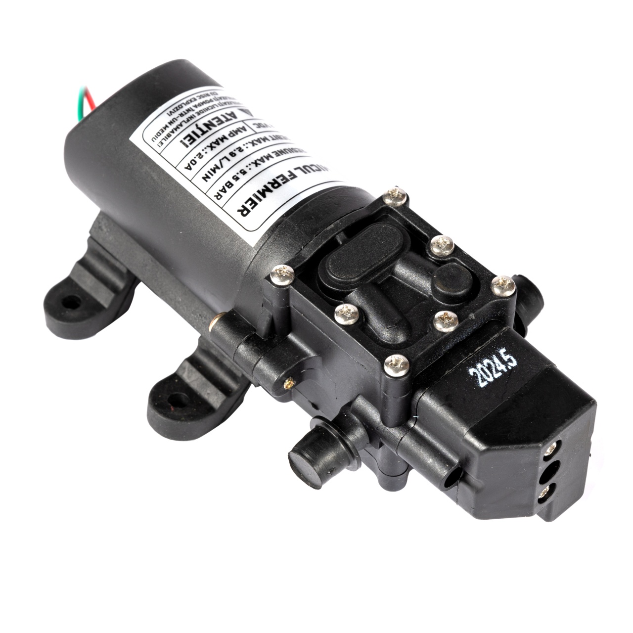 Pompa de presiune 12V Micul Fermier cu colier, 5.5 bar, 2.9 l/min