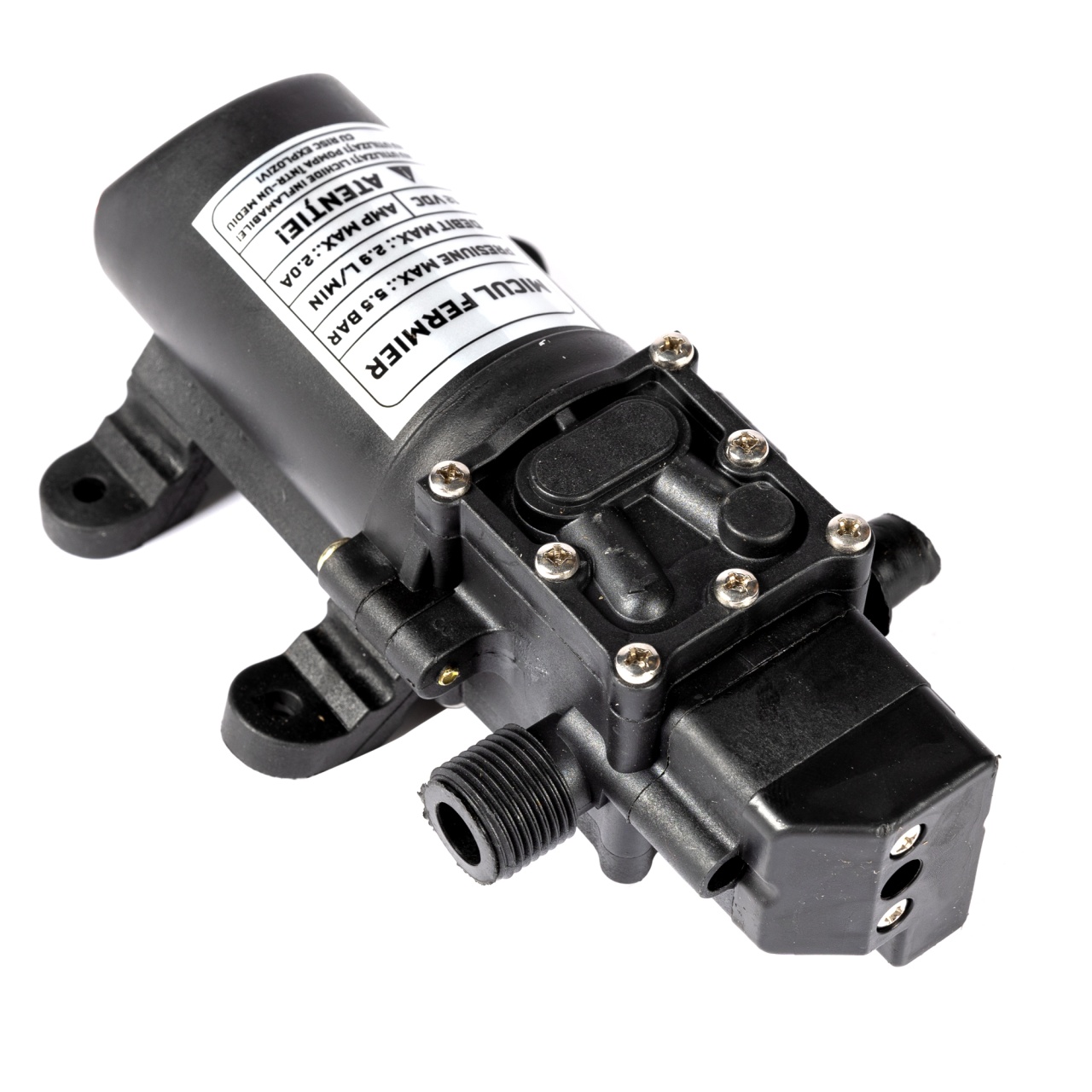 Pompa de presiune cu filet Micul Fermier 12V, 5.5 bar, 2.9 l/min