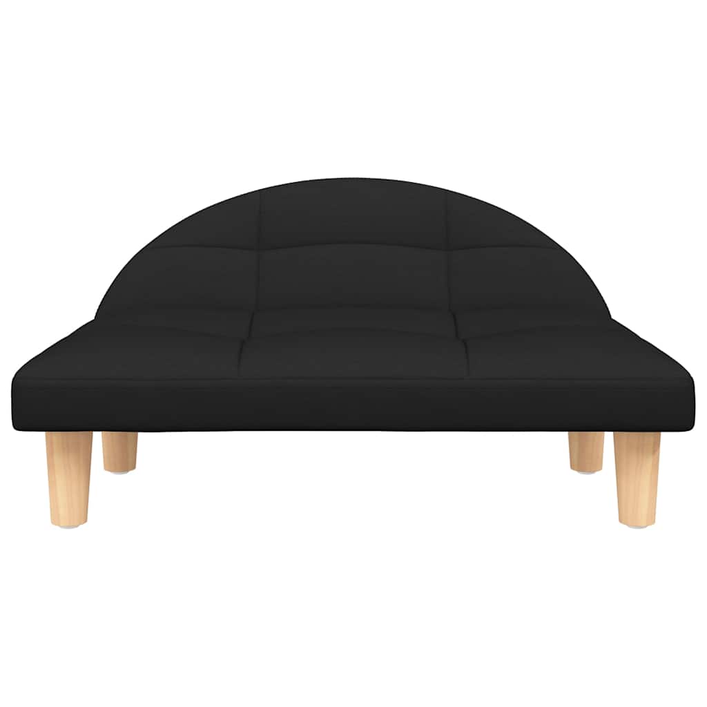 Pat de câini, negru, 70x52x30 cm, material textil GartenMobel Dekor