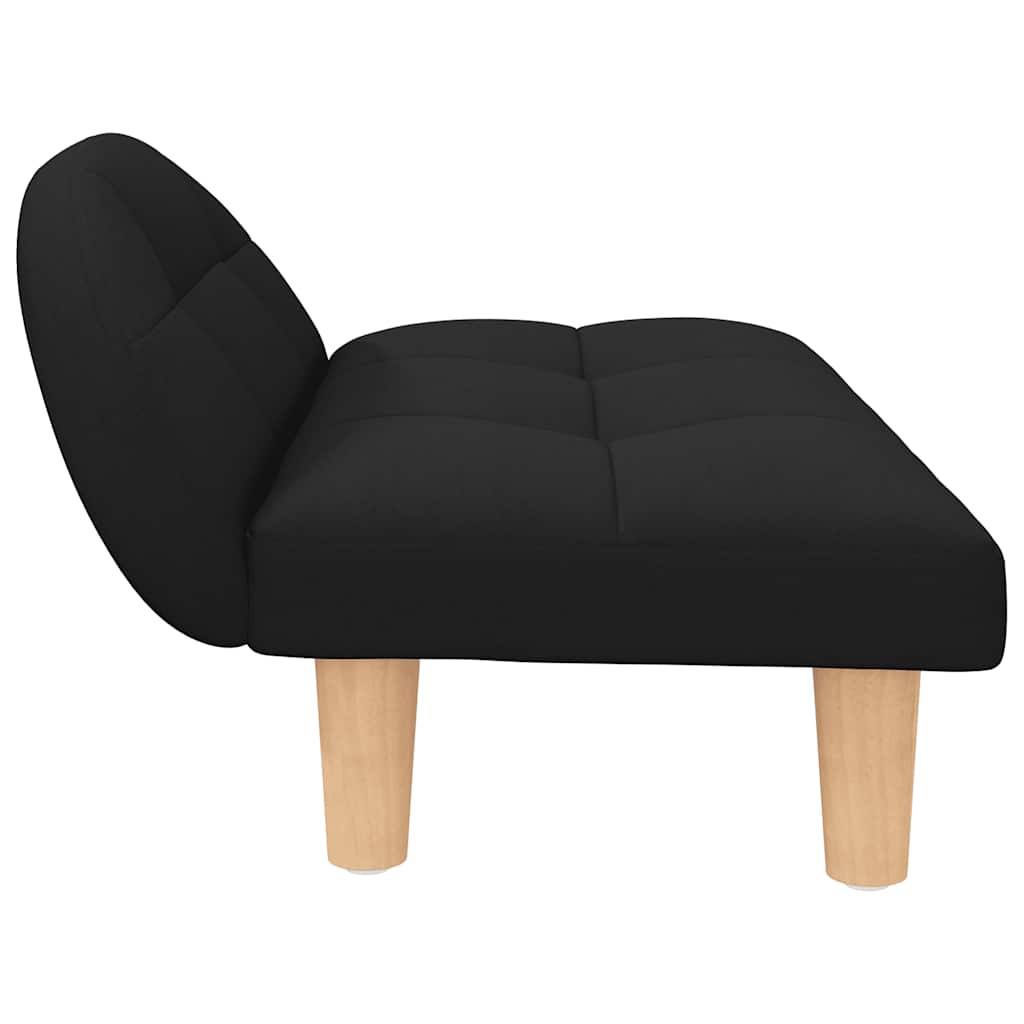 Pat de câini, negru, 70x52x30 cm, material textil GartenMobel Dekor