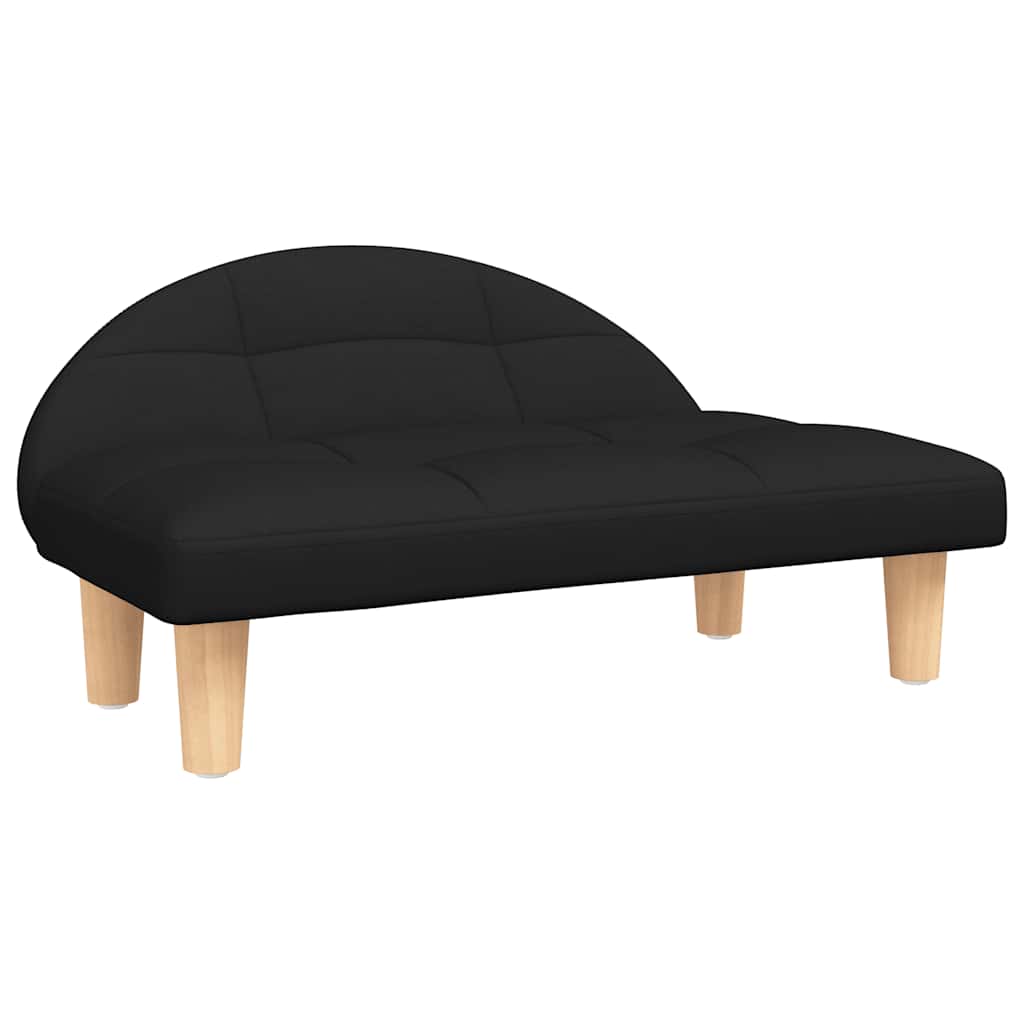 Pat de câini, negru, 70x52x30 cm, material textil GartenMobel Dekor