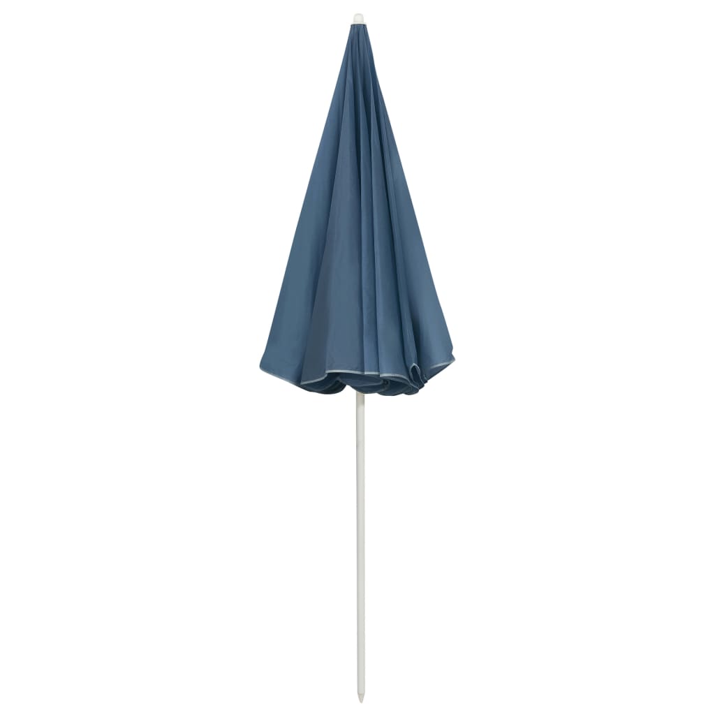 Umbrelă de soare de plajă, albastru, 240 cm GartenMobel Dekor