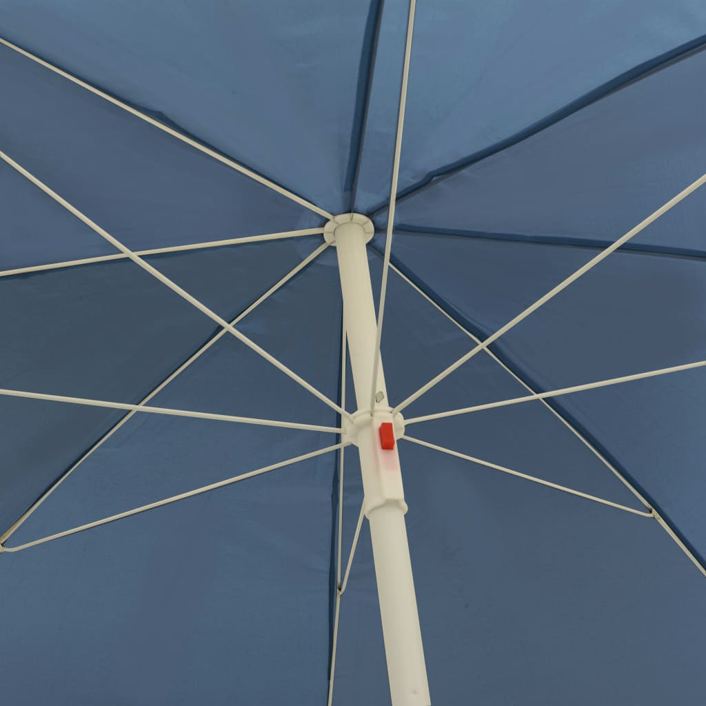 Umbrelă de soare de plajă, albastru, 240 cm GartenMobel Dekor