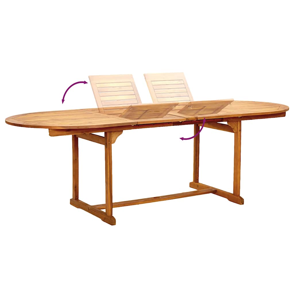 Set mobilier de grădină, 7 piese, lemn masiv acacia/textilenă GartenMobel Dekor