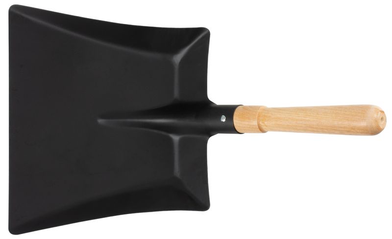 Lopățică tip făraș Strend Pro S532, neagră, cu mâner din lemn