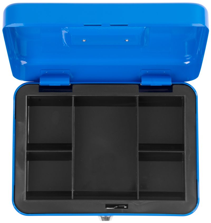 Casetă metalică pentru bani CashBox 25x18x9 cm, cu cheie