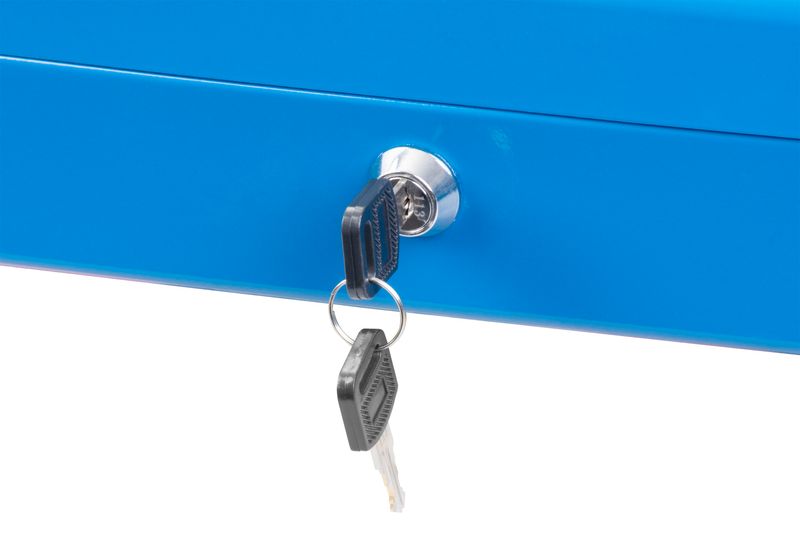 Casetă metalică pentru bani CashBox 300x240x90 mm, cu cheie