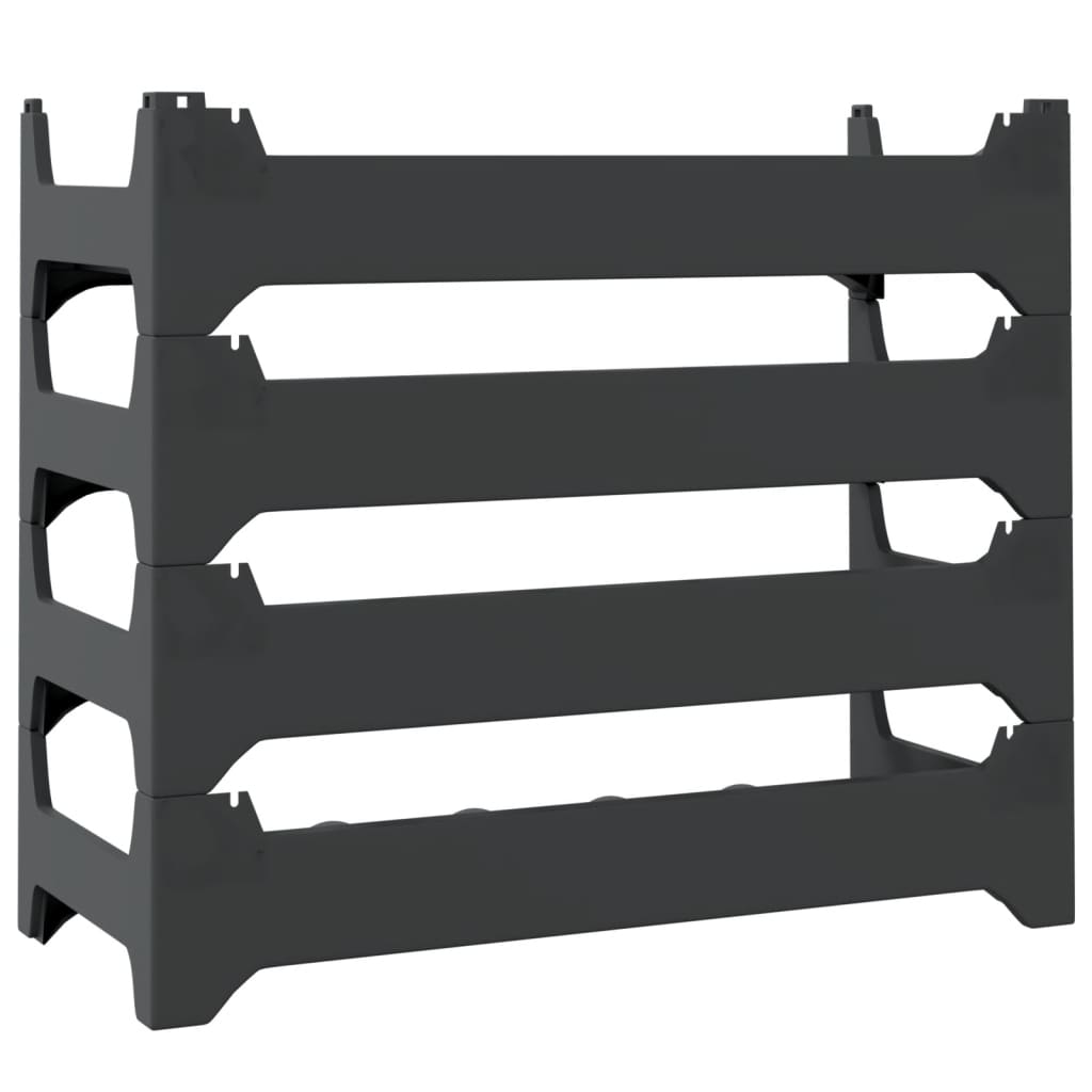 Raft de sticle de vin, pentru 24 sticle, PP, stivuibil GartenMobel Dekor