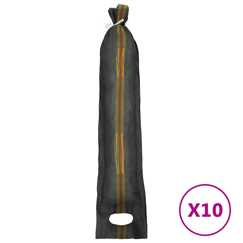 Saci de nisip, 10 buc., verde închis, 103x25 cm, HDPE GartenMobel Dekor