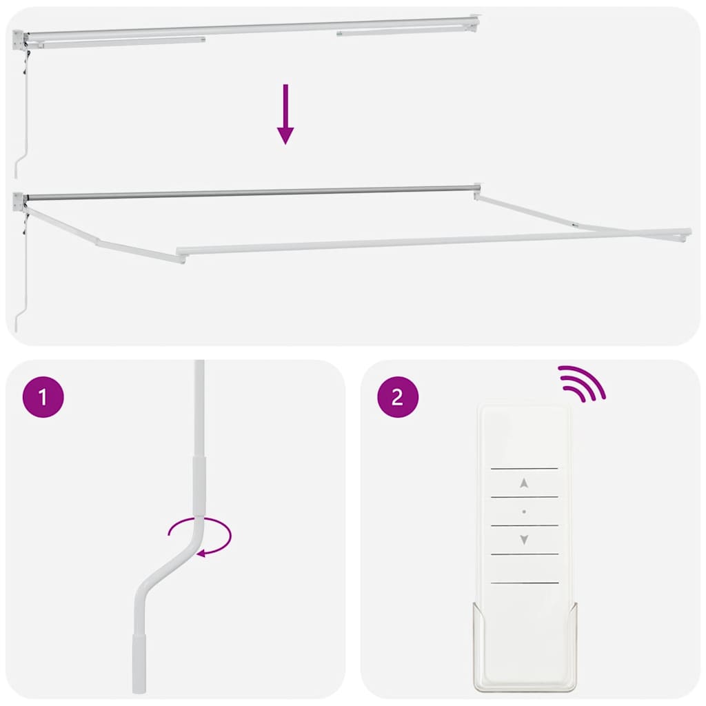 Copertina retractabilă automat, vișiniu, 400x300 cm GartenMobel Dekor