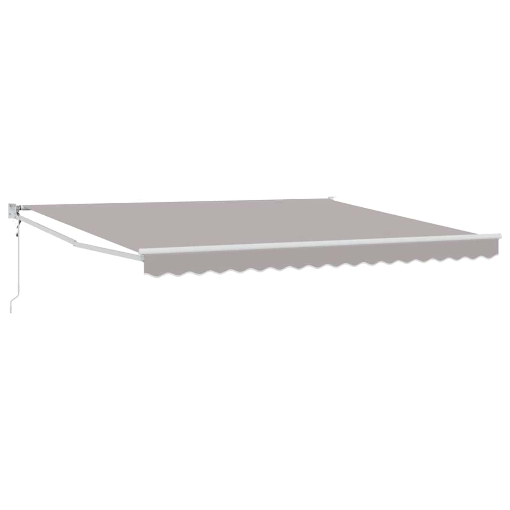 Cortina Retractabilă Manual Gri deschis 400 × 300 cm țesătură GartenMobel Dekor