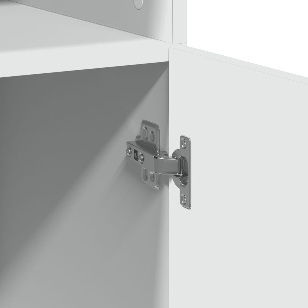 Dulap de depozitare, alb, 70x42,5x225 cm, lemn prelucrat GartenMobel Dekor