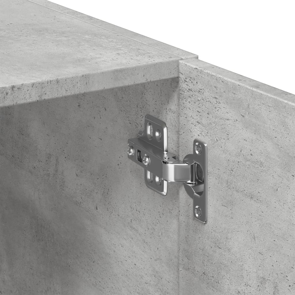 Dulap de depozitare, gri beton, 70x42,5x225 cm, lemn prelucrat GartenMobel Dekor