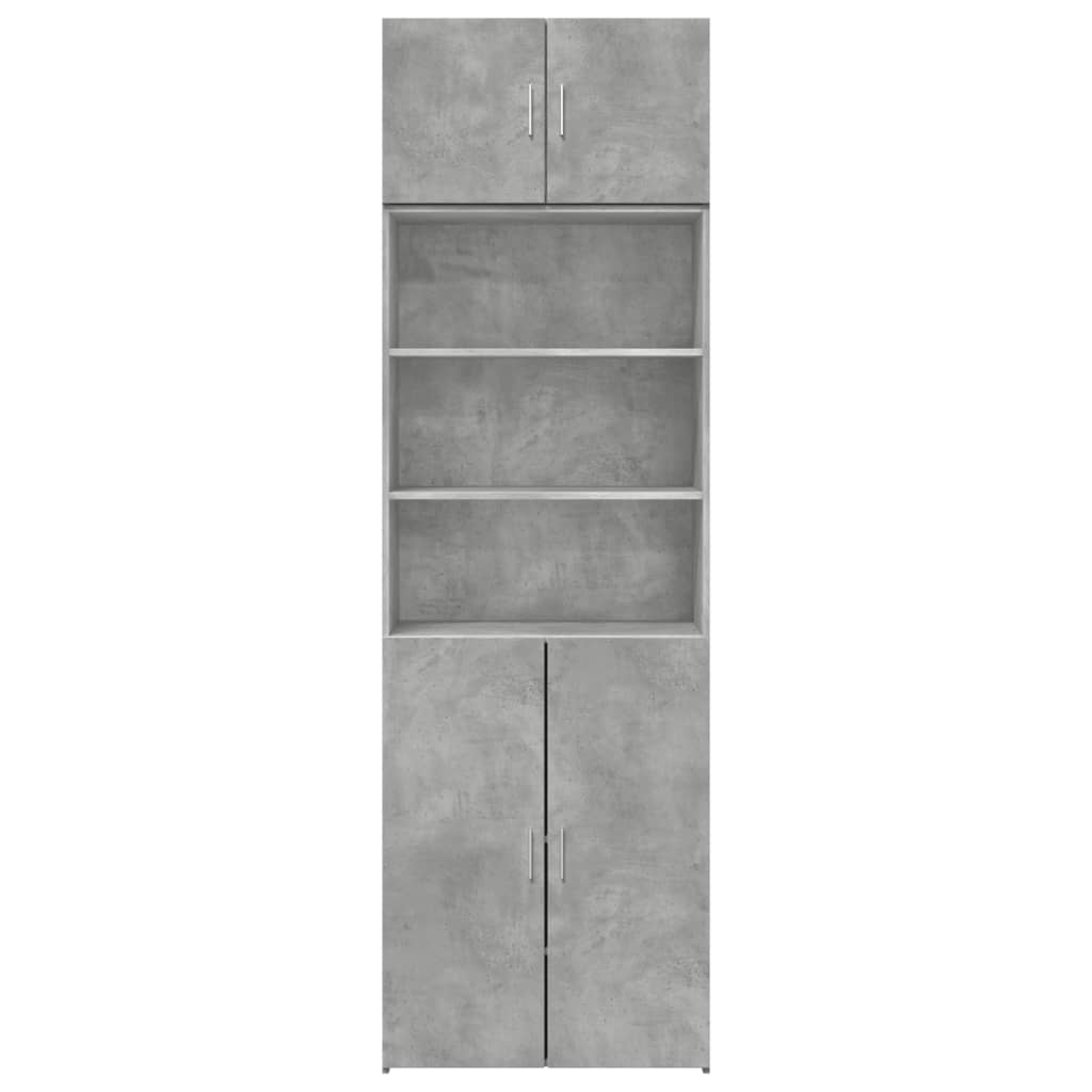 Dulap de depozitare, gri beton, 70x42,5x225 cm, lemn prelucrat GartenMobel Dekor