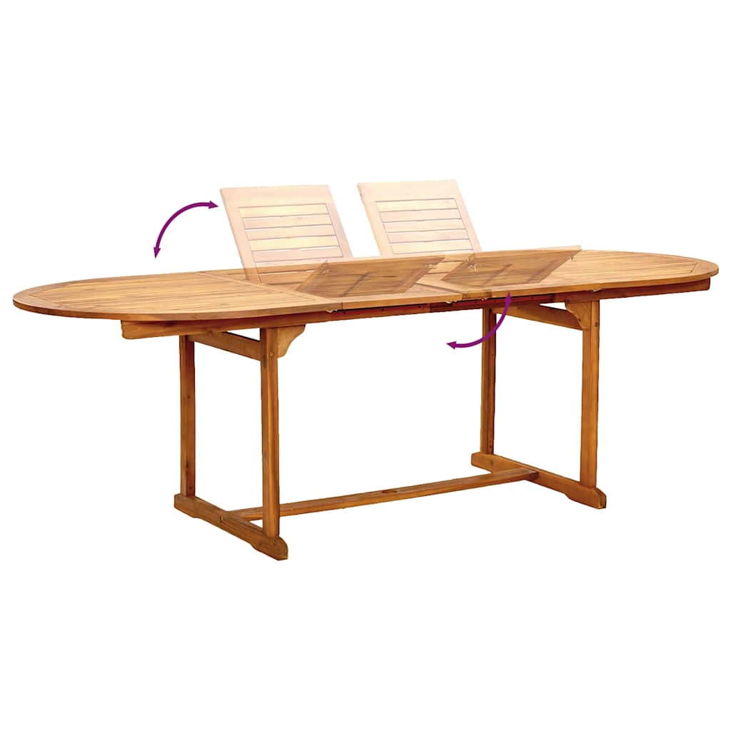 Set mobilier de grădină, 7 piese, lemn masiv acacia/textilenă GartenMobel Dekor