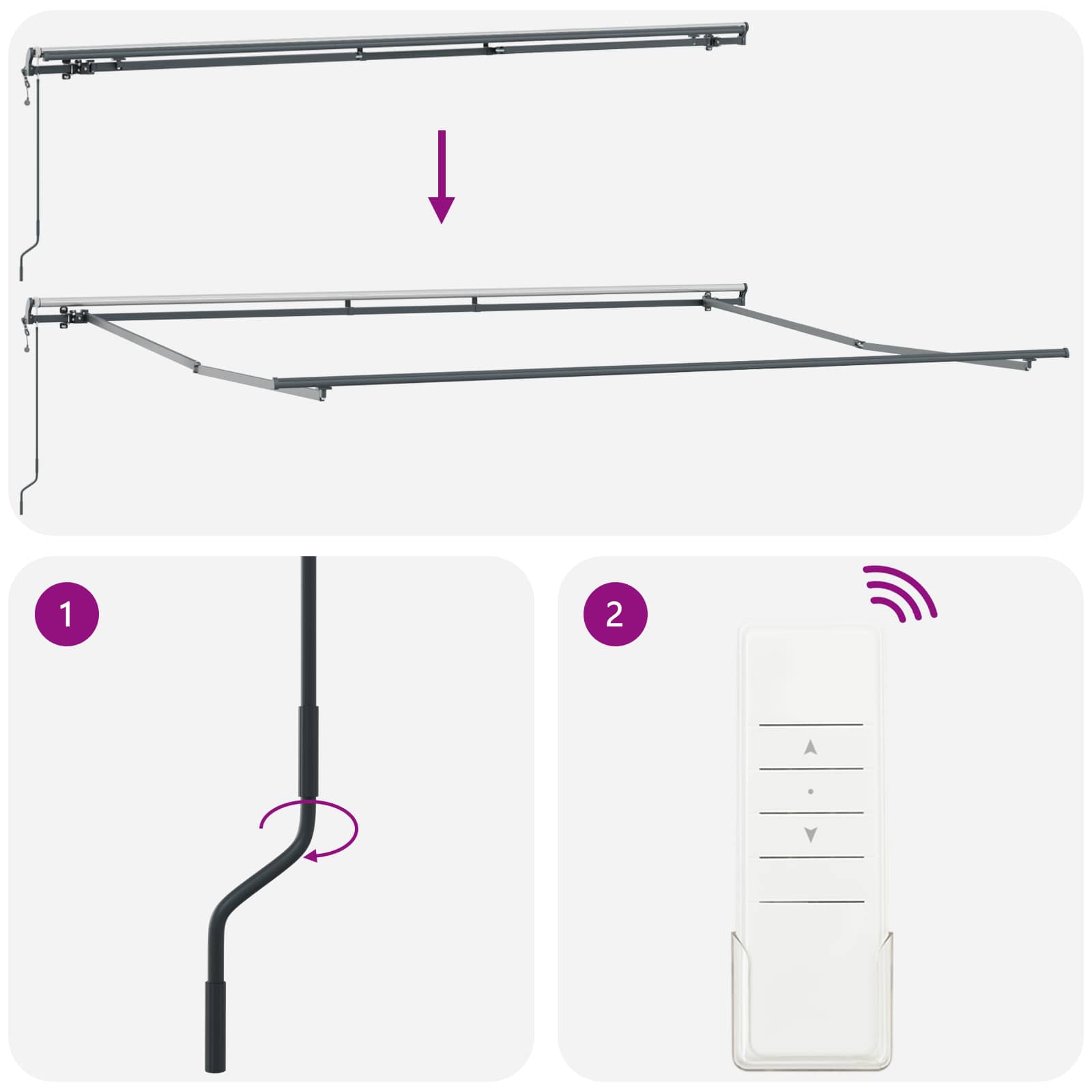 Cortina Retractabilă Roșu 450 × 300 cm Țesătură și Aluminiu GartenMobel Dekor