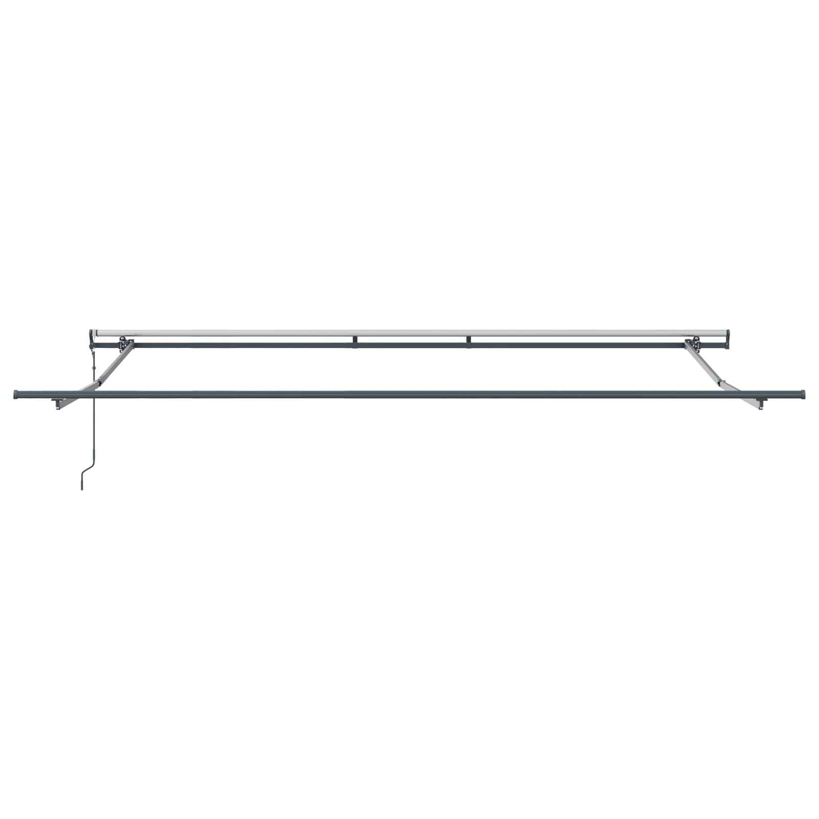 Cortina Retractabilă Roșu 450 × 300 cm Țesătură și Aluminiu GartenMobel Dekor