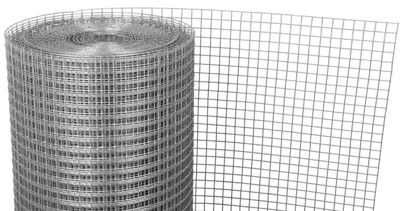 Plasă sudată zincată pentru grădină și țarcuri 10x10 mm, 0,8 mm, 0,5x10 m