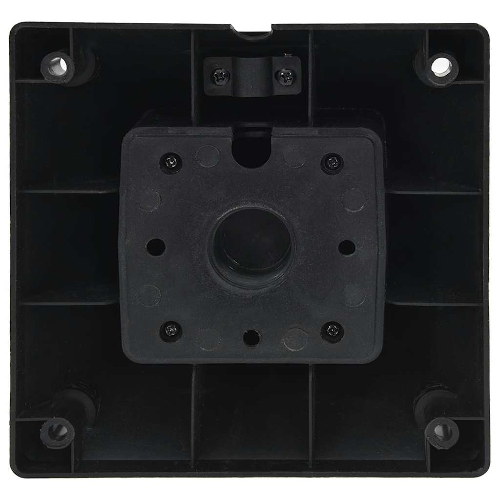 Coloană priză de exterior cu 4 căi, negru/verde, 16x16x39,5 cm GartenMobel Dekor