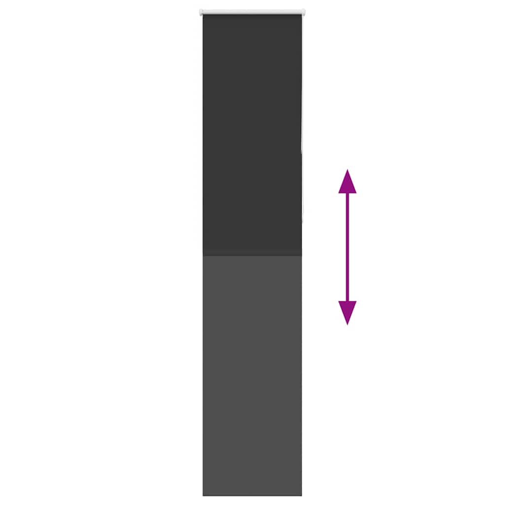 Jaluzea cu role opace negru 55x210 cm lățime material 50,7 cm GartenMobel Dekor