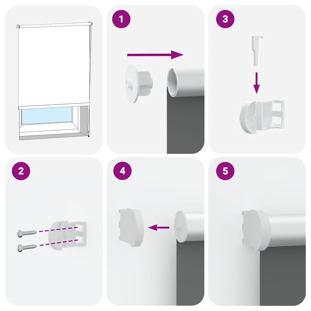 Jaluzea cu role opace cafea 145x130 cm lățime materială 141,6 cm GartenMobel Dekor