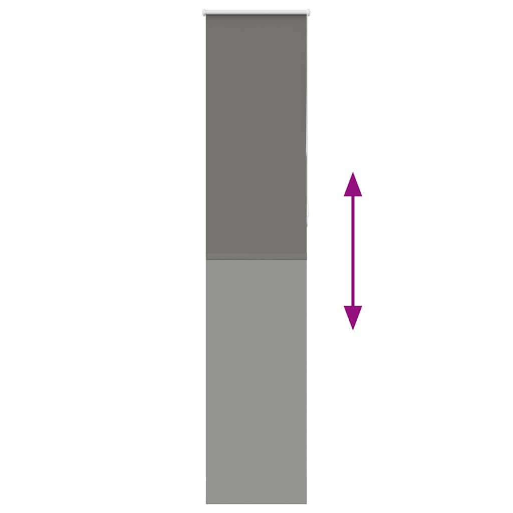 Jaluzea cu role opace gri 45x230 cm lățime material 40,7 cm GartenMobel Dekor