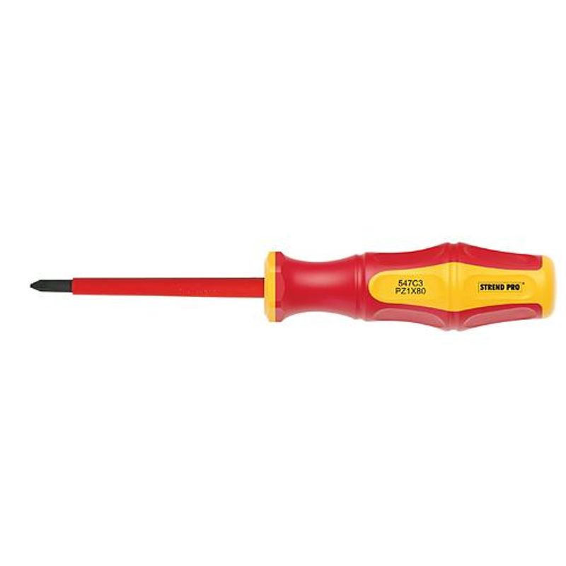 Șurubelniță electrică VDE Phillips PH1x80 mm Strend Pro CX547B, izolată 1000 V