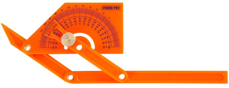 Raportor unghiuri pliabil Strend Pro AP-131 din plastic, 0–165°