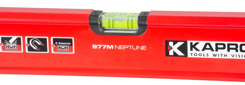 Nivela Kapro 977-40 Neptune 400 mm cu 3 bule si margini cauciucate