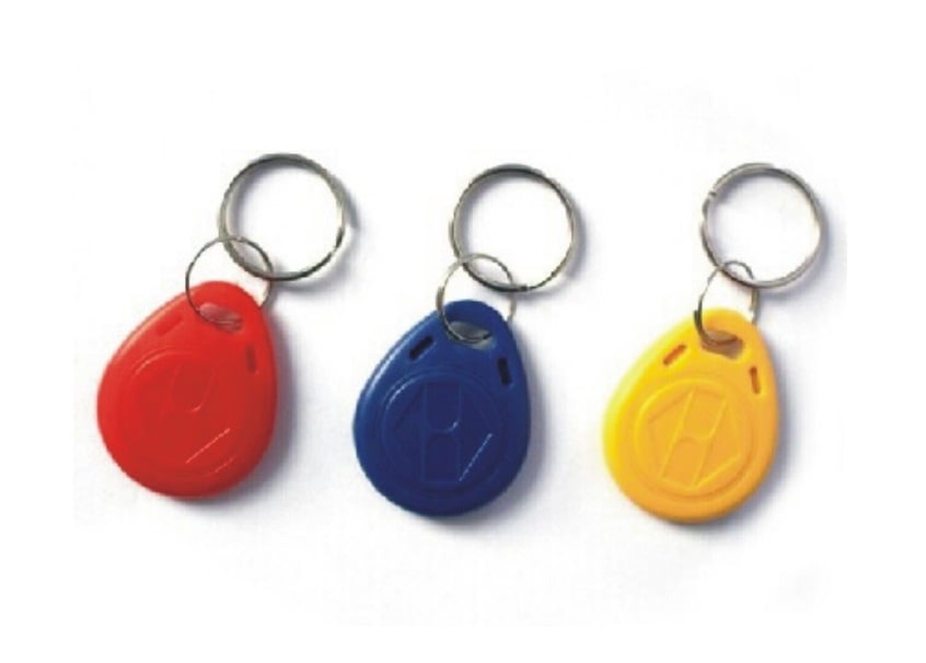 Pachet 500 cartele interfon clonabile RFID, diverse culori, cu breloc