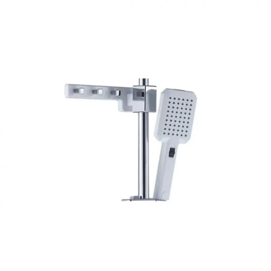 Coloană de duș cu afișaj LCD, inox SUS304, alb-crom, 3 funcții SJG/007