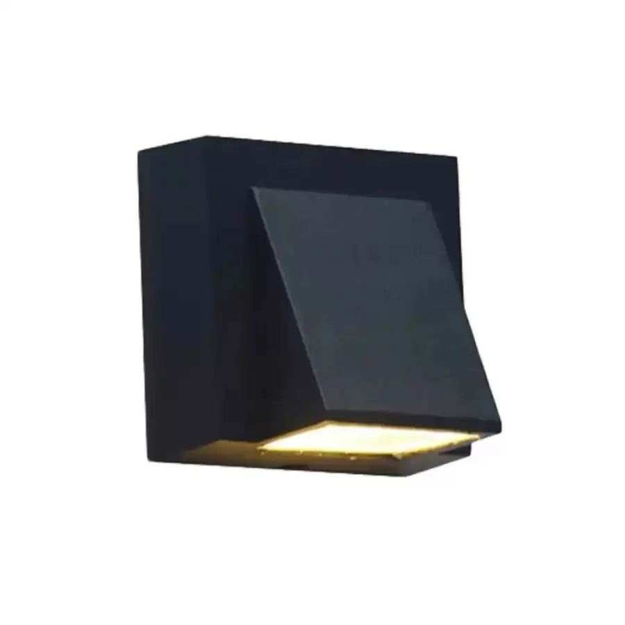 Aplica LED exterior Matthias 5W, negru mat, IP65, lumina calda