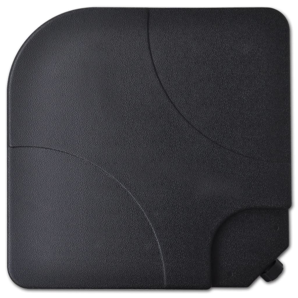 Umbrelă de soare de grădină din aluminiu cu bază portabilă, alb GartenMobel Dekor