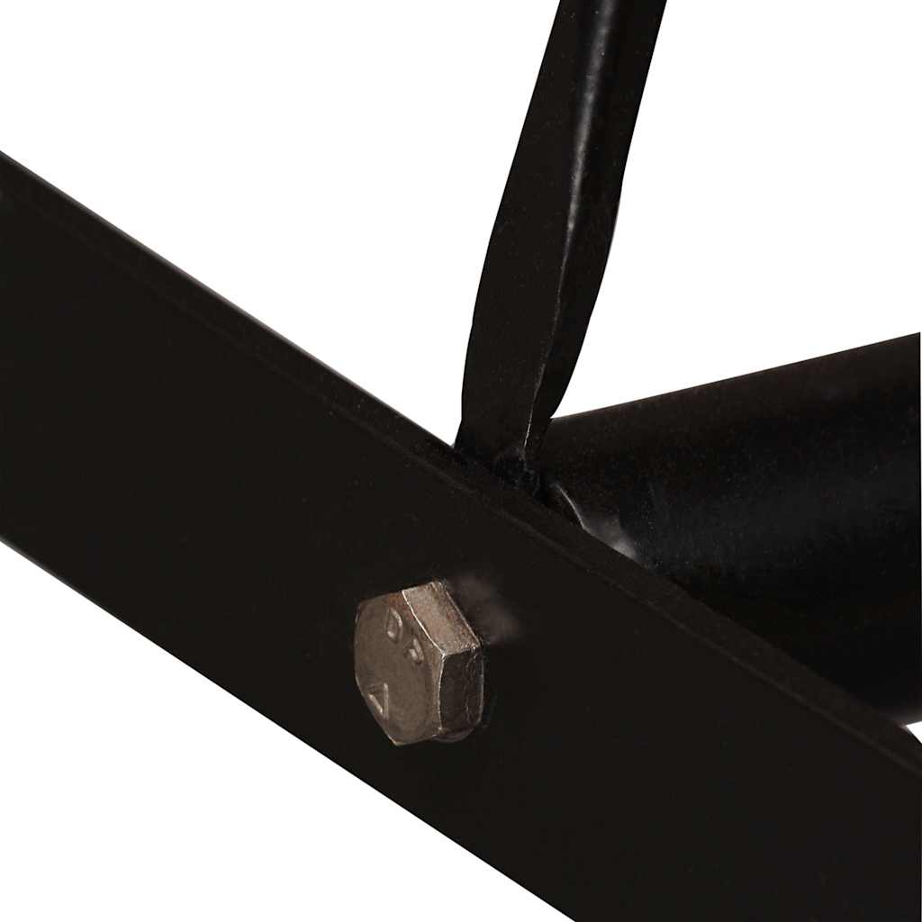 Set mobilier bar, 5 piese, lemn masiv acacia și piele naturală GartenMobel Dekor