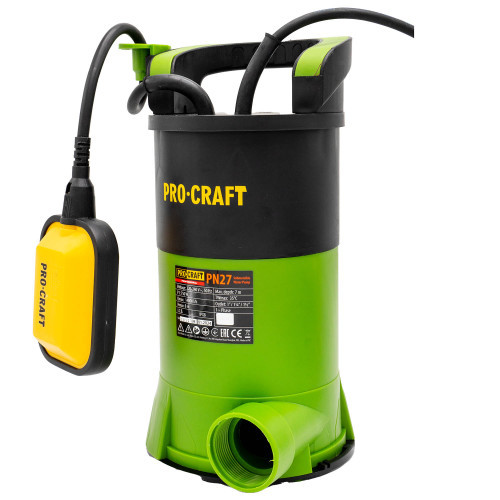 Pompă submersibilă PROCRAFT PN27 750W, carcasă din plastic, 14.000 l/h