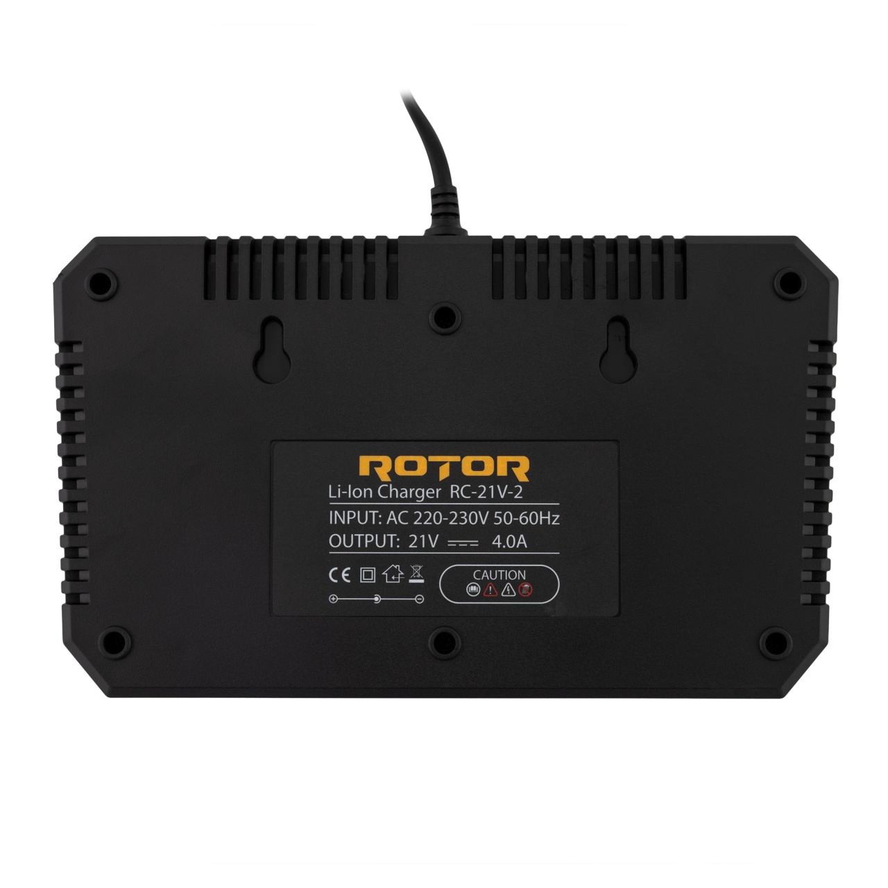 Încărcător dublu ROTOR RC21V-2 pentru acumulatori 21V, 4A, încărcare rapidă