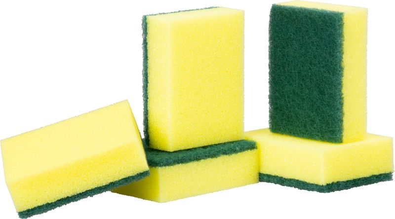 Set bureți de vase Vileda Tip Top, cu strat abraziv, 5 bucăți (3+2)