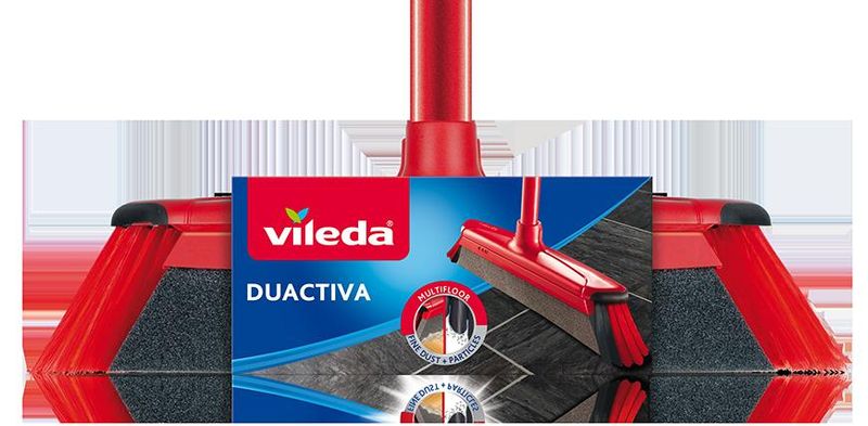Mătură Vileda DuActiva 2în1 antipraf cu coadă metalică 130 cm