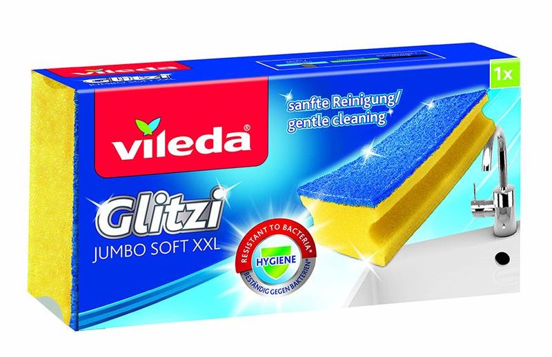Burete de baie Vileda Glitzi Jumbo XXL Soft, antibacterian