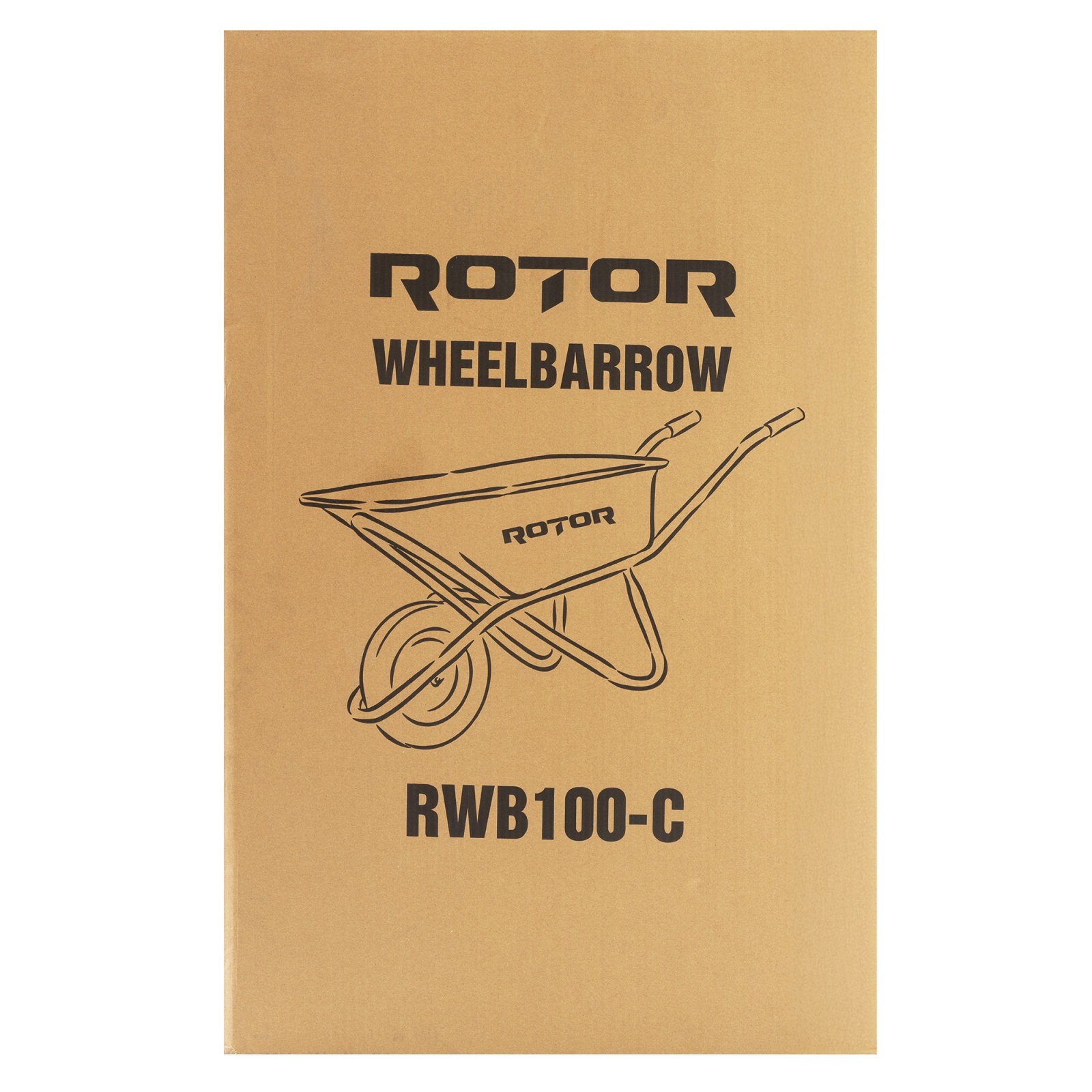 Roabă ROTOR RWB100-C 100 L cuvă din plastic și roată pneumatică