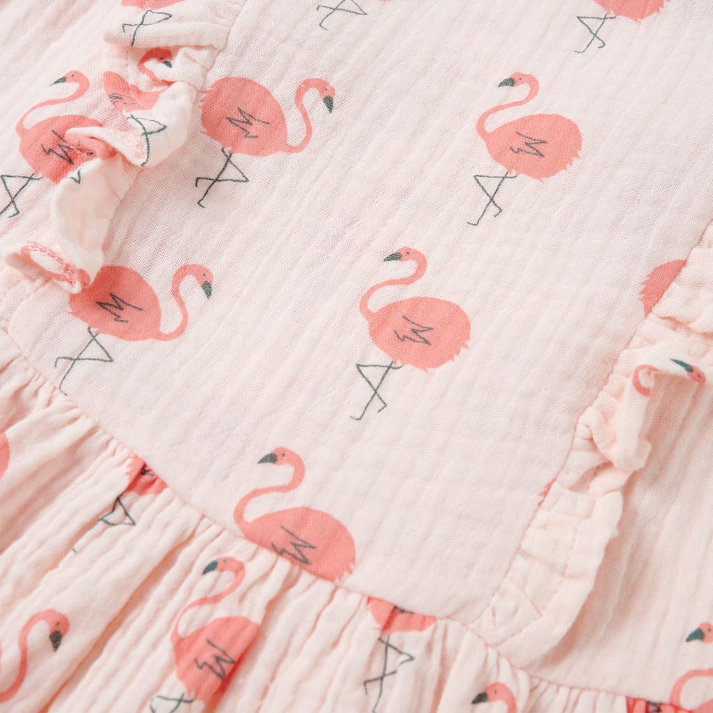 Rochie pentru copii cu volane, roz pal, 128 GartenMobel Dekor