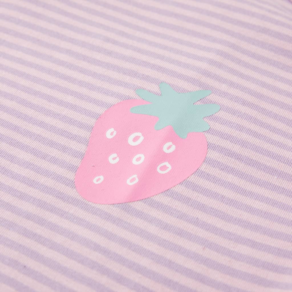 Tricou pentru copii cu mâneci cu volane, lila, 116 GartenMobel Dekor