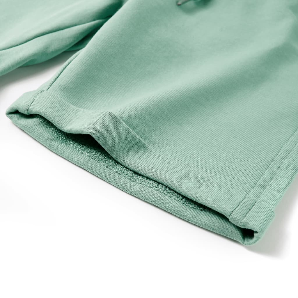 Pantaloni scurți pentru copii cu șnur, kaki deschis, 140 GartenMobel Dekor