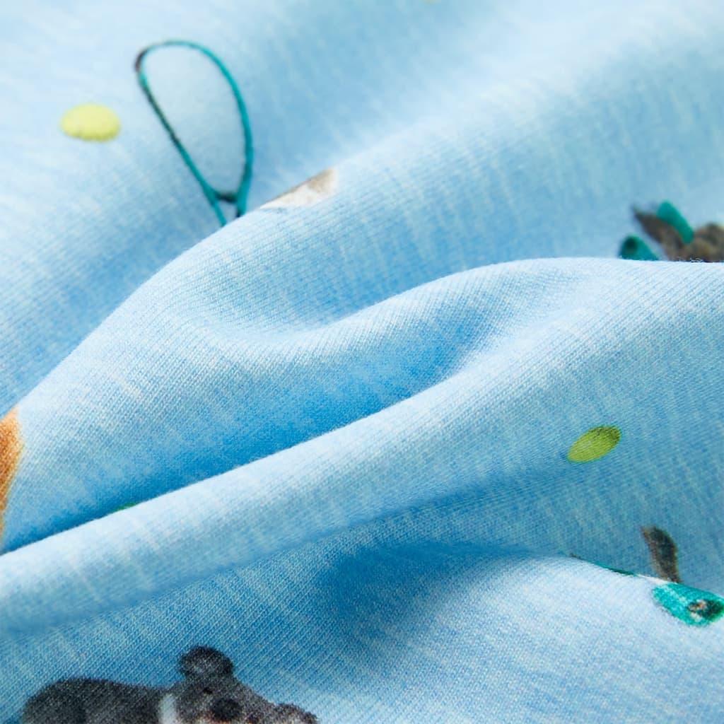 Bluzon pentru copii, albastru melanj deschis, 104 GartenMobel Dekor